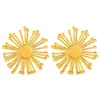 Pendientes geométricos lisos retro europeos y americanos pendientes de acero inoxidable moda de alto nivel para mujer temperamento pendientes exquisitos venta al por mayor