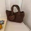 La bolsa tejida súper popular del verano para mujer, nuevo modelo 2026, estilo artístico, bolsa de playa tejida para vacaciones, bolso de hombro y cruzado