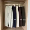 Outono de 2026 novo estilo coreano moda cintura elástica cordão calças casuais retas para mulheres, soltas, modeladoras, versáteis, calças compridas