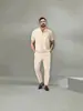 2026 Nuevo Traje Casual de Verano para Hombre de Manga Corta y Pantalón Largo para Exteriores, Deportes, Viajes al Trabajo y Oficina, Venta Transfronteriza de Amazon