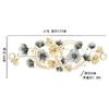Decorações de Parede para Sala de Estar de Luxo Leve Decoração Pendurada Folha de Ginkgo Decorações de Parede de Fundo para Sofá de Quarto Pingente Decorações de Parede Estéreo para Varanda