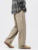 Otoño 2026 Nuevo Estilo Callejero Moderno Versátil Retro Pantalones Casuales para Hombre Personalidad Algodón Puro Pantalones de Pierna Ancha Hombre