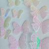 Pegatinas decorativas de mariposa hueca 3D para ventana del hogar, accesorios para fotos, manualidades de simulación de mariposas