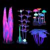 Decoraciones Paisajísticas para Acuario, Plantas Acuáticas Artificiales Luminosas para Acuario, Hongos Fluorescentes, Adornos para Acuario, Set de Combinación de Corales