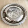 Estufa de Leña Olla Grande de Hierro Tapa Hogar Redonda Tapa Wok Tapa Olla Grande Tapa de Madera Tapa de Olla de Acero Inoxidable Rejilla Anillo de Cebado Automático