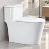 Vaso sanitário com sifão cerâmico de uma peça, silencioso e econômico, adequado para uso doméstico e em hotéis, e disponível para projetos comerciais