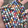 Cuentas Redondas de Piedra Volcánica de Colores, Cuentas Sueltas de Piedra Volcánica para Aromaterapia, Accesorios de Joyería Semi-Terminados para Manualidades DIY al por Mayor