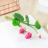 Lótus Pequeno Simulado Salão Budista Sala de Estar Decoração de Casa Tanque de Peixes de Lagoa Enfeites Jardim Água Plástico Lótus Flores Artificiais