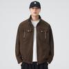 Chaqueta para Hombre 2025 Primavera y Otoño Nueva Cuello Alto Holgada Ropa de Trabajo Versátil Casual Retro Japonés Pareja