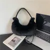 Bolso de Peluche de Gran Capacidad Dongdaemun Coreano Bolso de Hombro Estilo Simple de Lujo Ligero de Gama Alta Bolso Tote Simple Versátil Casual
