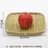 Placa de fruta tecida de bambu cesta de pão cozida no vapor para uso doméstico panela de bambu prato de frutas pastoris sala de estar cesta de bambu artesanal não pintada produtos de bambu