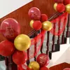 Decoração de Casamento Corrimãos de Escada, Adereços de Decoração de Quarto de Casamento, Véus de Casamento, Decoração de Quarto de Casamento, Conjunto de Bandeiras Onduladas para Escada