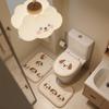 Juego de 3 Alfombrillas Absorbentes para Baño Personalizadas de Flocado, Felpudo Antideslizante para Baño, Felpudo para Puerta de Entrada, Alfombrilla para Inodoro Transfronteriza