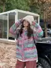 Abrigo suéter de rayas para mujer, nueva colección otoño/invierno 2026, cárdigan de punto elegante y casual de manga larga con un toque de alta gama