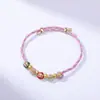 Pulseras de Cuerda Coloridas del Festival del Bote del Dragón, Colgantes Iridiscentes de Dibujos Animados de Tamales de Arroz, Pulseras Ajustables Trenzadas Brillantes y Joyería