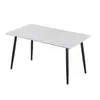Mesa de Jantar de Ardósia de Luxo Nórdico para Casa Apartamento Pequeno Moderna Simples Fornecedor Direto Fábrica Vários Tamanhos de Mesa