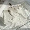 Pantaleta Mascarilla de Seda Helada Ultra Delgada de Verano 7A Antibacteriana Algodón Puro Entrepierna Extendida Cintura Media Ropa Interior Femenina Sin Costuras Que No Pellizca el Trasero