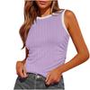 2026 Camisola de canalé estilo europeo y americano transfronteriza de ajuste ceñido sin mangas cortas Camisola Skims Ropa interior