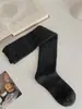 Meias de tricô com agulha dupla estilo balé, meias de cano alto estilo western, meias da moda até o joelho/coxa, meias de cano alto caneladas largas vazadas, meias de cano médio