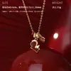 Colar Original Prata Pura S925 Sonho como Cavalo, Pulseira Vermelha Estilo Chinês, Brincos Elegantes do Zodíaco, Joias de Mão Festivas, Atacado