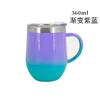 Caneca de ovo com alça 12oz caneca em forma de U 350ml aço inoxidável vácuo café vinho copo fabricante