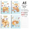 Cuaderno Creativo de Dibujos Animados A5 Cuaderno Espiral Engrosado Corazón de Niña Bloc de Notas de Línea Horizontal Diario para Estudiante de Primaria Venta al por Mayor