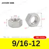 Tuercas hexagonales externas de acero inoxidable 304 M1.6~M30 en stock Tuercas hexagonales estándar alemán Din934 Venta al por mayor de fábrica
