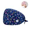 Gorro Quirúrgico Transfronterizo Algodón Color Sólido Correa Estampada Ajustable Unisex para Enfermera de Quirófano Gorro para Odontólogo Oral