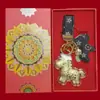 Colgante de Bolsita de Oro Puro 999 del Año del Caballo, Llavero, Regalo para Clientes de Banco, Empresa, Empresa de Seguros
