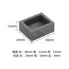 Alta pureza de alta densidade de óleo de grafite tanque de óleo de grafite resistente a alta temperatura ferramentas de processamento de joias abrasivas de grafite para DIY Jewelry Molde