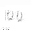 Hebilla de Oreja Geométrica Simple Retro Europea y Americana para Mujer con Sentido de Alta Gama Ins de Nicho Pendientes de Lujo Ligero Estilo Fragancia Pequeña Joyería de Oreja Versátil