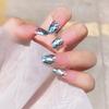 Nuevo Arte de Uñas Diamante Lentejuelas Marinas Sirena Ji Flash Plata Diamante Ultrafino Parche Degradado Decoración Mágica para Uñas