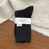 Calcetines de Lana para Mujer Otoño e Invierno, Calcetines Holgados, Estilo Japonés Color Sólido Canalé Ancho Gruesos Holgados Largos para Uso en Exteriores
