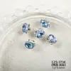 Decoraciones Brillantes para Uñas con Acabado, con Pedrería de Cristal de Alta Calidad con Forma de Huevo de Paloma, Pedrería con Forma de Azúcar Hielo y Pequeños Accesorios para Uñas Portátiles