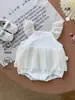 Vestido de Verano para Niñas Pelele de Bebé Vestido de Tul para Bebé Vestido de Princesa con Mangas Voladas para Niños Pequeños Body Clase A
