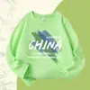 Camisetas de Manga Longa para Meninos, Algodão Puro, Confortáveis e Respiráveis Roupas Infantis, Novas Camisetas de Base para Primavera e Outono para Crianças de Tamanho Médio e Grande, Tops de Gola Redonda para Meninas