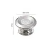 Alça de Puxar Pequena Redonda Flor de Ameixa de Aço Inoxidável Espessada com Furo Único para Gaveta de Casa, Guarda-Roupa, Porta de Armário - Acessórios