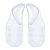 Almohadilla de arco invisible G 2 en 1 con amortiguación, autodeslizante y adhesiva, plantilla de soporte de arco, talón EL acolchado, zapatos de cuero.