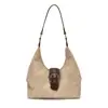 Bolsa de bolinho retrô da moda estilo coreano de grande capacidade para mulheres, nova coleção outono 2026, bolsa de ombro estilosa e casual para o trabalho