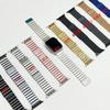 Em estoque venda direta para apple smart watch apple iwatch s10 pulseira de bambu de metal magnético com uma conta