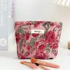 Bolsa de cosméticos, gran capacidad, nueva bolsa de almacenamiento de artículos de tocador para viajes, bolsa de almacenamiento de escritorio para productos de cuidado de la piel, retro