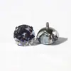 Brincos de Zircônia 5A com Garras e Base Redonda de Titânio F136, Piercings de Nariz, Piercings de Hélice, Piercings de Lábio, Fabricante de Joias para Piercing de Liga de Titânio em Estoque