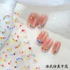 Pegatina de arte para uñas con flor seca de simulación francesa flor silvestre pequeña micro relieve flor fresca flor flor pequeña calcomanía para uñas decoración