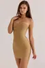 Vestido elegante e sexy com costas abertas e alças para mulheres, estilo casual de verão para praia, vestido de bolinhas florais com corte em A