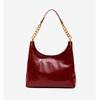 Bolso Rojo para Mujer 2026 Modelo Nuevo de Gama Alta Piel Brillante para Novia Boda Bolso de Axila Adecuado para Uso Diario Bolso Cruzado de Boda
