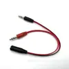 Cable Adaptador de Audio Dos en Uno para Computadora Portátil y de Escritorio de 3.5 mm Convertidor de Auriculares y Micrófono Cable Plano Uno a Dos