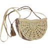 Bolso bandolera sencillo de verano para mujer, estilo playero, tejido con cuerda de papel, de paja, para vacaciones en la playa
