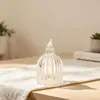 Lámpara de Vela de Caramelo LED Luz Nocturna de Mesita de Noche para Habitación Infantil Decoración Romántica para Propuesta Lámpara de Ambiente Lámpara de Vela Electrónica