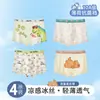 Ropa interior para niños de 10 a 15 años, calzoncillos bóxer tipo A de seda helada para bebé, estilo fino de verano para niños y bebés