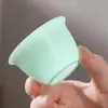 2026 Copo de Chá Descartável Portátil Pequeno Copo de Chá Espessado Conjunto de Chá de Viagem Copo Verde Esmeralda Copo de Jade Copo de Água Prático